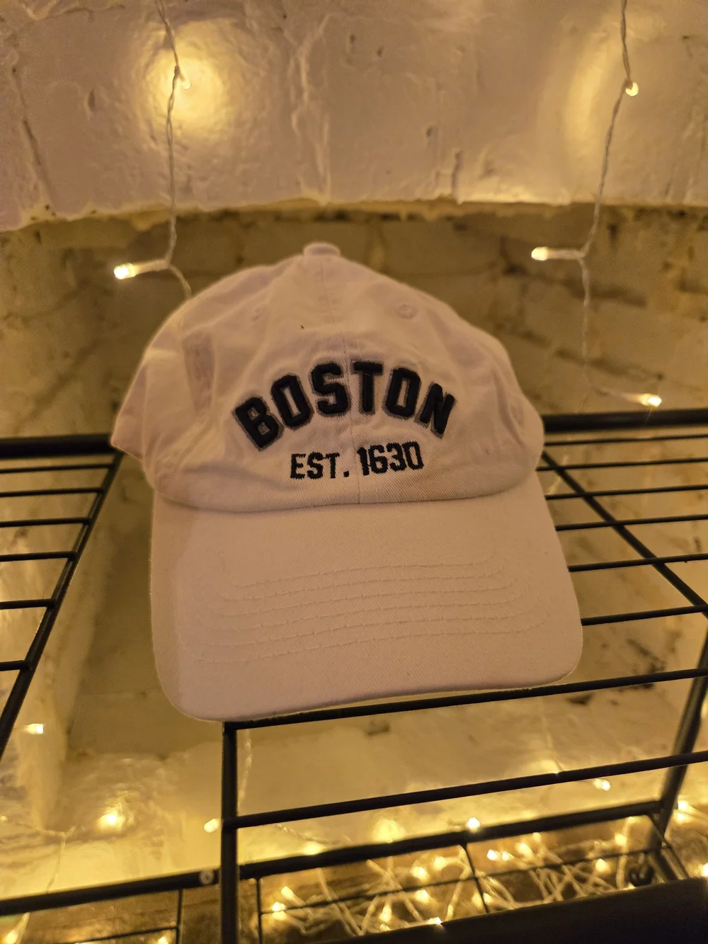Boston EST. 1630 White Baseball Cap